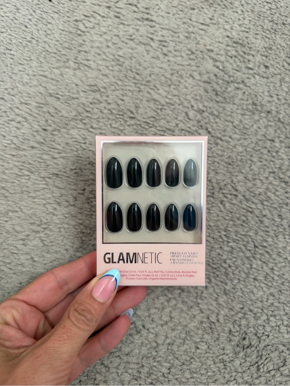 Glamnetic Boba Black Press-On Nails